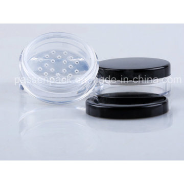 10g Plastikkosmetik lose Puderglas mit beweglichem Sichter (PPC-LPJ-001)